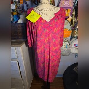 Pioneer Women Pink Floral Dress Size Xlarge